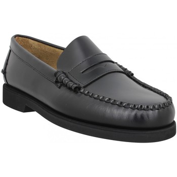 kengät Miehet Mokkasiinit Sebago Dan Polaris W (wide) Cuir Homme Black Musta