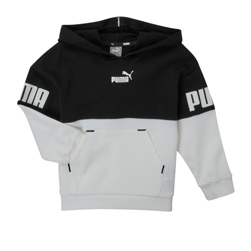 vaatteet Tytöt Svetari Puma PUMA POWER BEST HOODIE Musta / Valkoinen