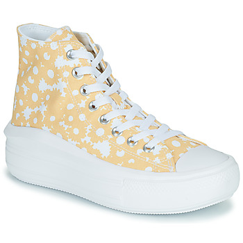 kengät Naiset Korkeavartiset tennarit Converse Chuck Taylor All Star Move Floral Platform Lo-Fi Craft Hi Keltainen