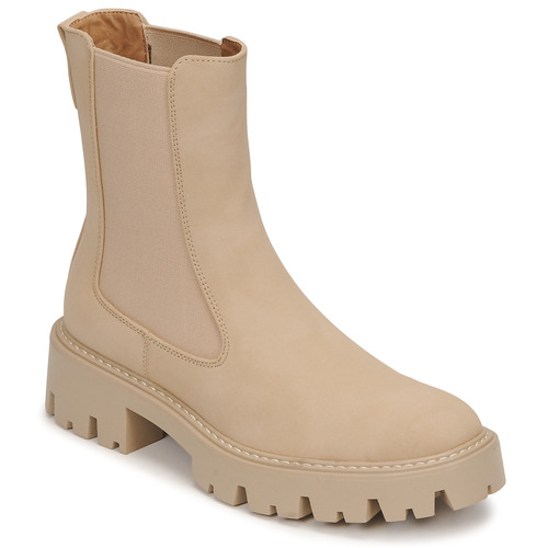 kengät Naiset Bootsit Only ONLBETTY-1 NUBUCK PU BOOT Kamelinruskea