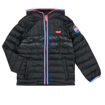 vaatteet Pojat Toppatakki Levi's COLORBLOCK PUFFER Musta