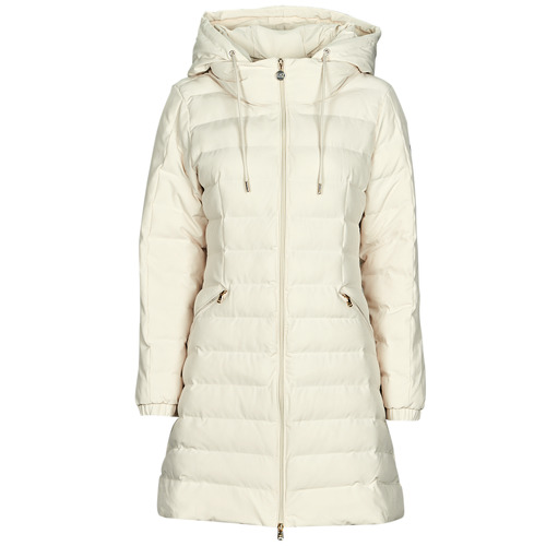 vaatteet Naiset Toppatakki Emporio Armani EA7 6LTL01 Ivory