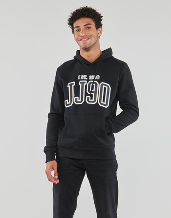 vaatteet Miehet Svetari Jack & Jones JJCEMB SWEAT HOOD Musta