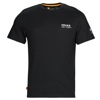 vaatteet Miehet Lyhythihainen t-paita Timberland Comfort Lux Essentials SS Tee Musta