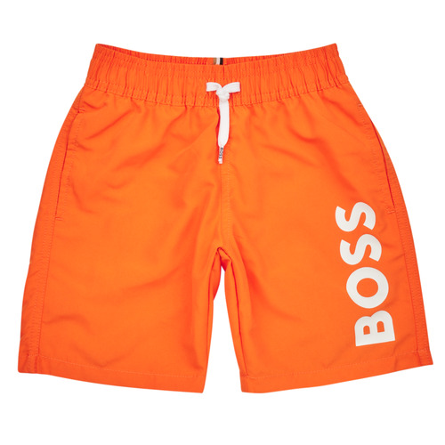 vaatteet Pojat Shortsit / Bermuda-shortsit BOSS J24846-401-C Oranssi