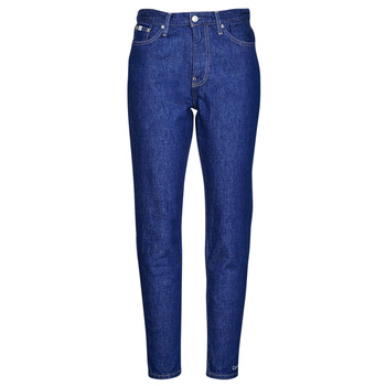 vaatteet Naiset Mom farkut Calvin Klein Jeans MOM JEAN Sininen