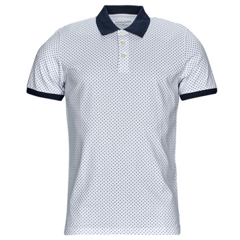 vaatteet Miehet Lyhythihainen poolopaita Jack & Jones JJNEW TERAKOTA POLO SS Valkoinen