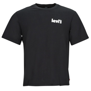 vaatteet Miehet Lyhythihainen t-paita Levi's SS RELAXED FIT TEE Musta