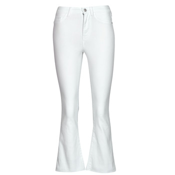 vaatteet Naiset Flare / Wide farkut Noisy May NMSALLIE HW KICK FLARED JEANS VI163BW S* Valkoinen