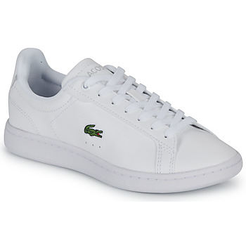 kengät Lapset Matalavartiset tennarit Lacoste CARNABY PRO BL 23 1 SUJ Valkoinen / Harmaa