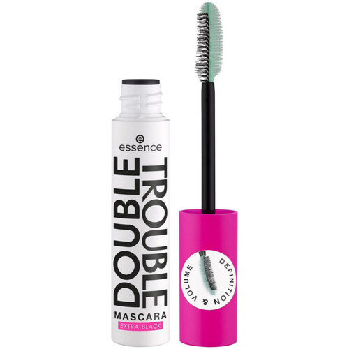 kauneus Naiset Ripsivärit Essence Double Trouble Mascara Musta