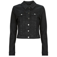 vaatteet Naiset Farkkutakki Vero Moda VMLUNA LS SLIM DNM JACKET MIX GA NOOS Musta