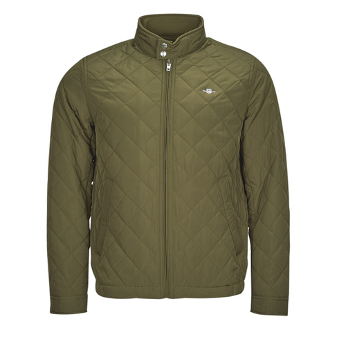 vaatteet Miehet Pusakka Gant QUILTED WINDCHEATER Khaki