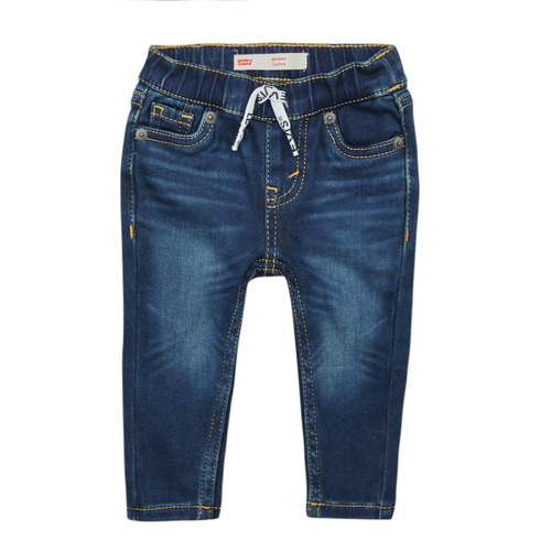 vaatteet Pojat Suorat farkut Levi's  SKINNY DOBBY PULL ON PANTS Sininen