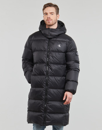 vaatteet Miehet Toppatakki Calvin Klein Jeans ESSENTIALS DOWN LONG PARKA Musta