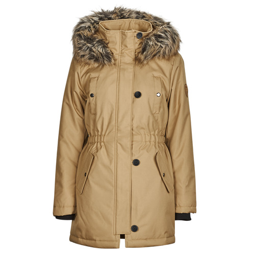 vaatteet Naiset Parkatakki Only ONLIRIS FUR WINTER PARKA CC 2023 OTW Ruskea