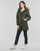 vaatteet Naiset Toppatakki Superdry FUJI HOODED MID LENGTH PUFFER Khaki