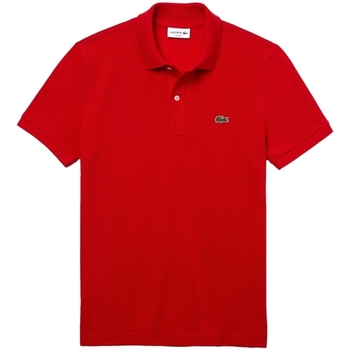 vaatteet Miehet T-paidat & Poolot Lacoste Slim Fit Polo - Rouge Punainen