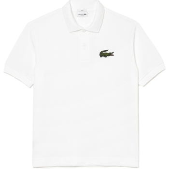 vaatteet Miehet T-paidat & Poolot Lacoste Unisex Loose Fit Polo - Blanc Valkoinen