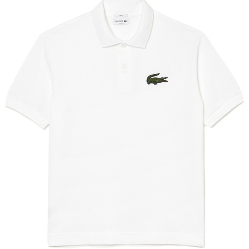 vaatteet Miehet T-paidat & Poolot Lacoste Unisex Loose Fit Polo - Blanc Valkoinen