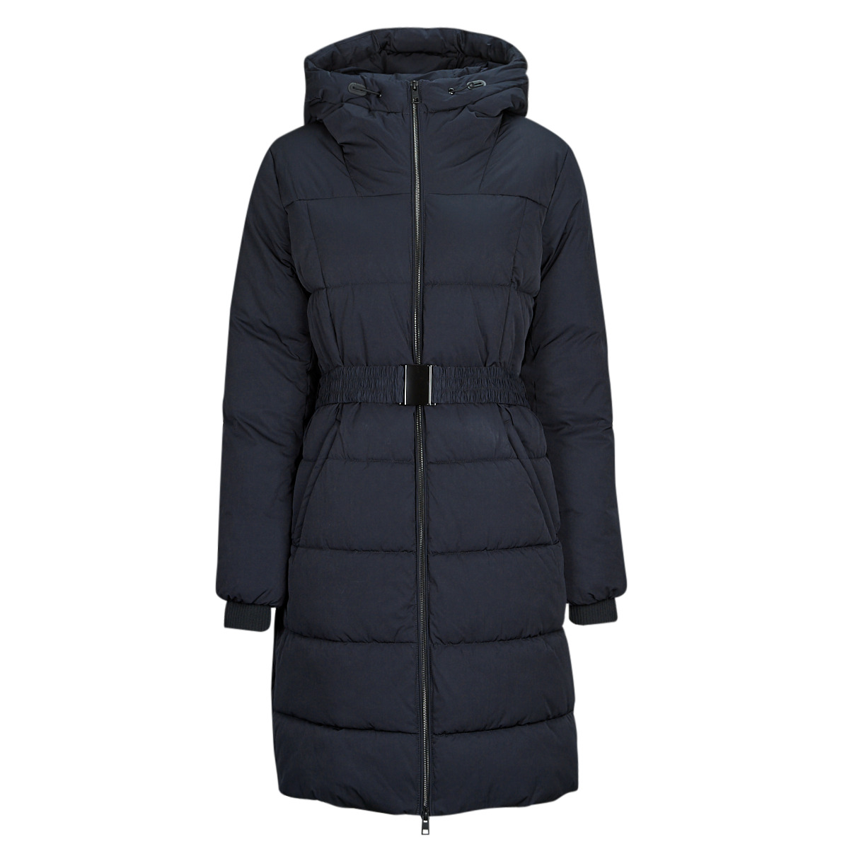 vaatteet Naiset Toppatakki Esprit Belted Puffer Coat Musta