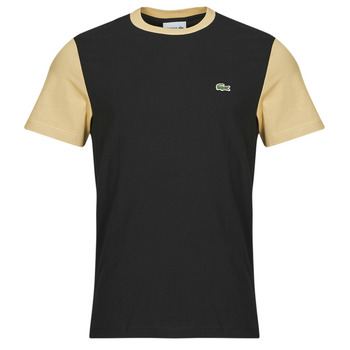 vaatteet Miehet Lyhythihainen t-paita Lacoste TH1298 Musta / Beige