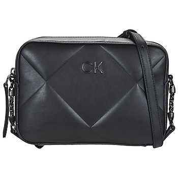 laukut Naiset Olkalaukut Calvin Klein Jeans RE-LOCK QUILT CAMERA BAG Musta