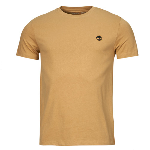 vaatteet Miehet Lyhythihainen t-paita Timberland Short Sleeve Tee Beige