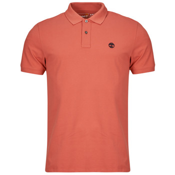 vaatteet Miehet Lyhythihainen poolopaita Timberland Pique Short Sleeve Polo Ruskea