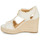 kengät Naiset Sandaalit ja avokkaat MICHAEL Michael Kors BERKLEY MID WEDGE Creme