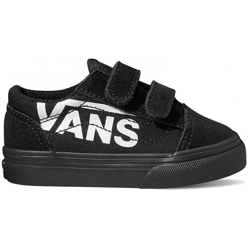 kengät Lapset Skeittikengät Vans Old skool v logo Musta