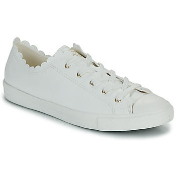 kengät Naiset Matalavartiset tennarit Converse CHUCK TAYLOR ALL STAR DAINTY MONO WHITE Valkoinen