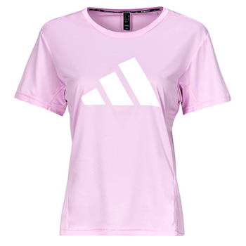 vaatteet Naiset Lyhythihainen t-paita adidas Performance RUN IT TEE Violetti