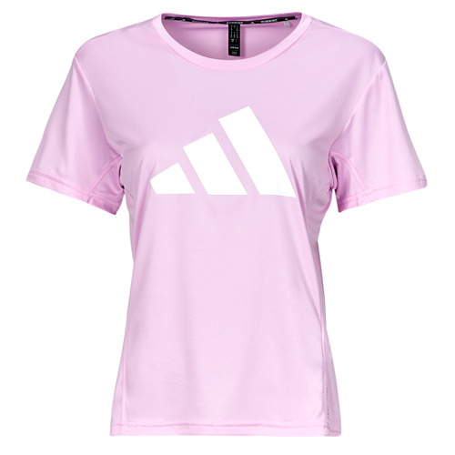 vaatteet Naiset Lyhythihainen t-paita adidas Performance RUN IT TEE Violetti