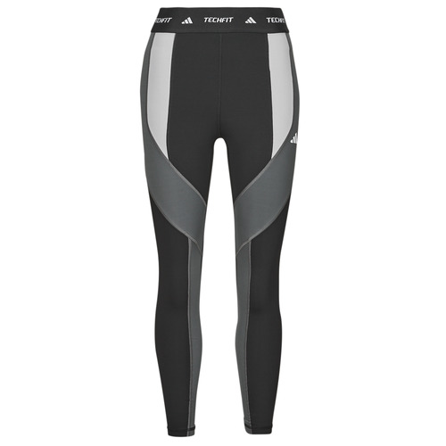 vaatteet Naiset Legginsit adidas Performance TECHFIT 7/8 Colorblock Leggings Musta / Harmaa