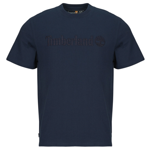 vaatteet Miehet Lyhythihainen t-paita Timberland Embroidery Tonal SS Tee Laivastonsininen