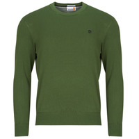 vaatteet Miehet Svetari Timberland Cotton YD Sweater Vihreä