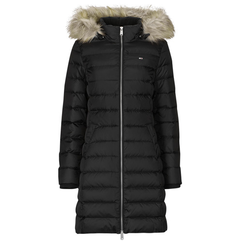 vaatteet Naiset Toppatakki Tommy Jeans TJW ESSENTIAL HOODED DOWN COAT Laivastonsininen