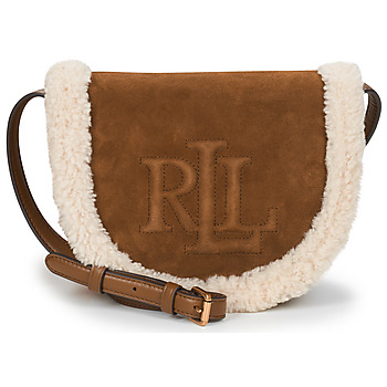 laukut Naiset Olkalaukut Lauren Ralph Lauren WITLEY MD CB-CROSSBODY-MEDIUM Konjakki / Vaalea