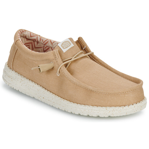 kengät Miehet Tennarit HEYDUDE Wally Canvas Beige