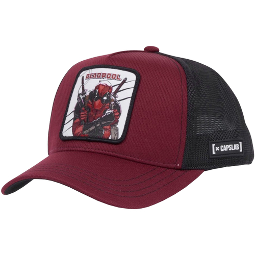 Asusteet / tarvikkeet Lapset Lippalakit Capslab Junior Marvel Trucker Deadpool Cap Musta