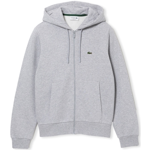 vaatteet Miehet Paksu takki Lacoste Hooded Jacket - Gris Chiné Harmaa