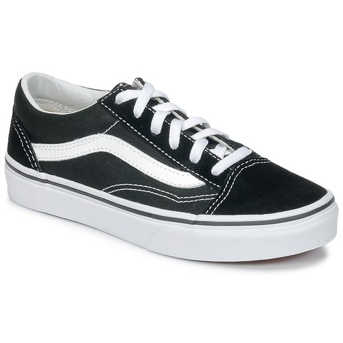 kengät Lapset Matalavartiset tennarit Vans OLD SKOOL V Musta / Valkoinen