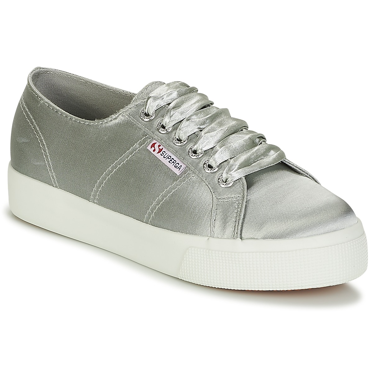 kengät Naiset Matalavartiset tennarit Superga 2730 SATIN W Harmaa