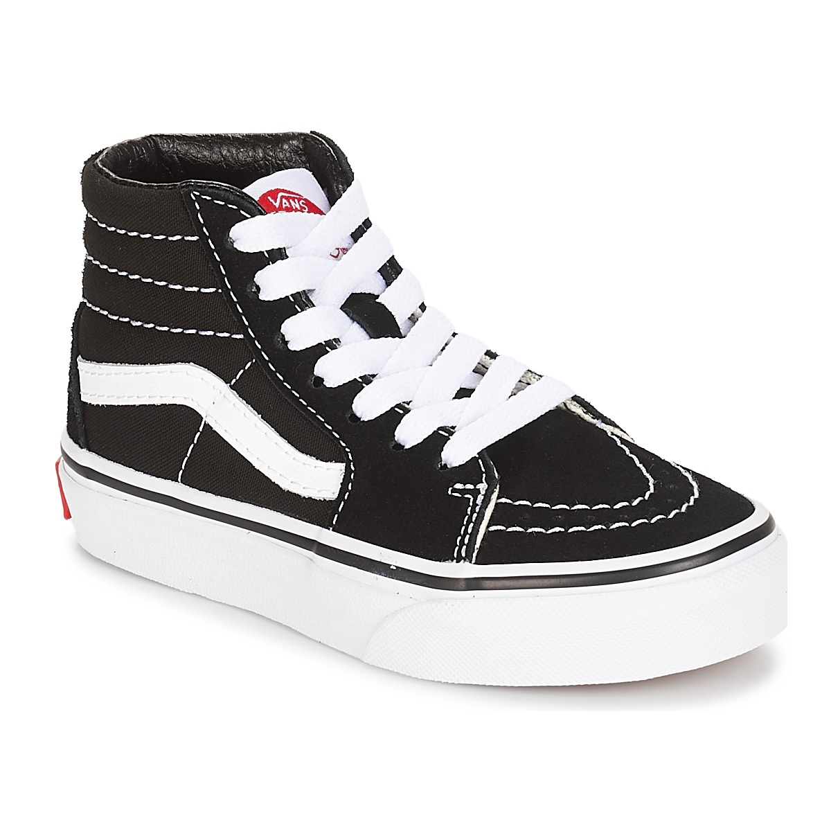 kengät Lapset Korkeavartiset tennarit Vans UY SK8-HI Musta / Valkoinen