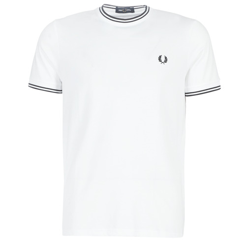 Υφασμάτινα Άνδρας T-shirt με κοντά μανίκια Fred Perry TWIN TIPPED T-SHIRT Άσπρο