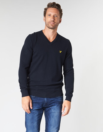 Υφασμάτινα Άνδρας Πουλόβερ Lyle & Scott KN401VC-Z273 Marine