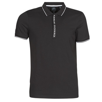 Υφασμάτινα Άνδρας Πόλο με κοντά μανίκια  Armani Exchange HANEMO Black