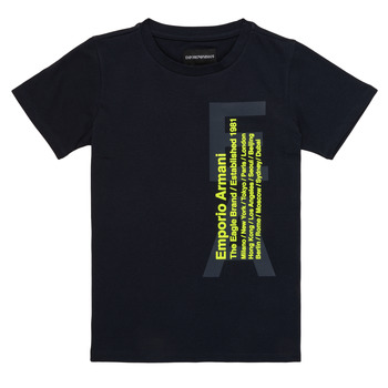 Υφασμάτινα Αγόρι T-shirt με κοντά μανίκια Emporio Armani Andoni Marine