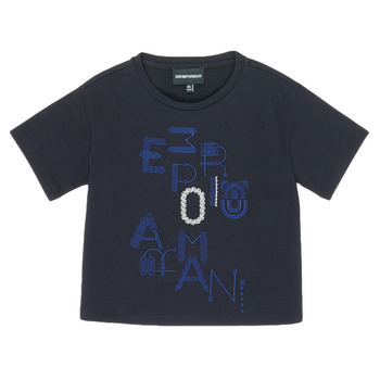 Υφασμάτινα Κορίτσι T-shirt με κοντά μανίκια Emporio Armani 6H3T7R-2J4CZ-0926 Marine